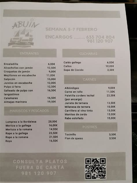 Restaurante Abuín, La Coruña, Rúa Federico Tapia